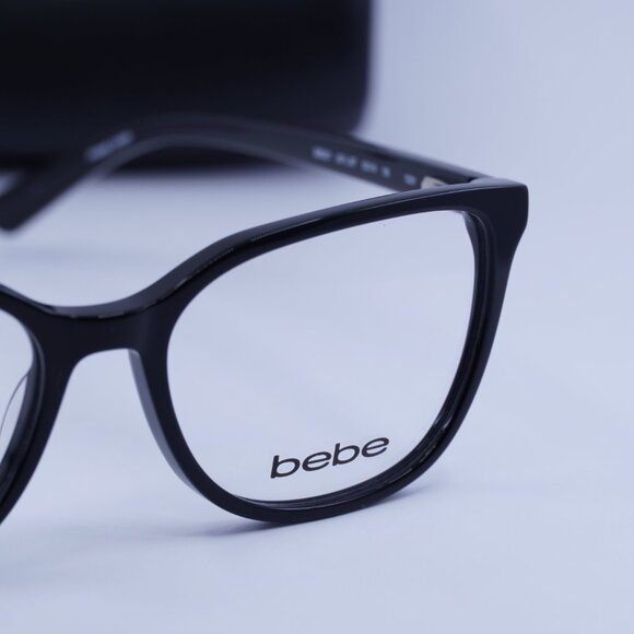 Bebe BB5201 001 Cat Eye Eyeglasses 53mm – Jet - Picture 2 of 11